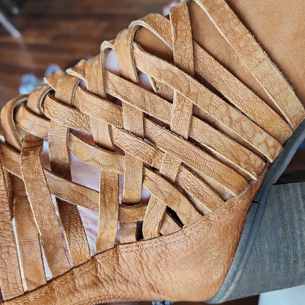 Free People Woven Leather Boots 41‎ US 10 - Picture 15 of 16
